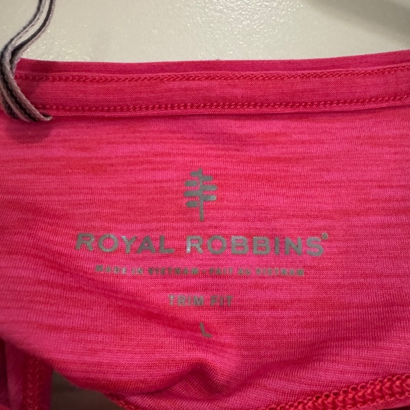 Royal Robbins Women's Travel Tech Tank in Fuchsia - Picture 3 of 6